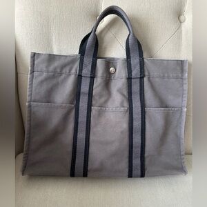Hermes canvas tote
